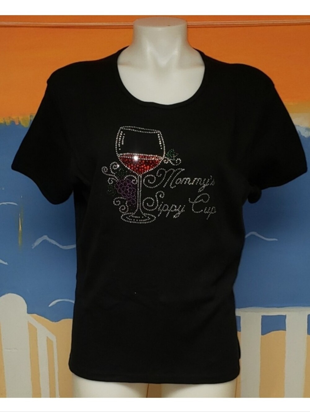 Ladies Rhinestone Embellished Shirt